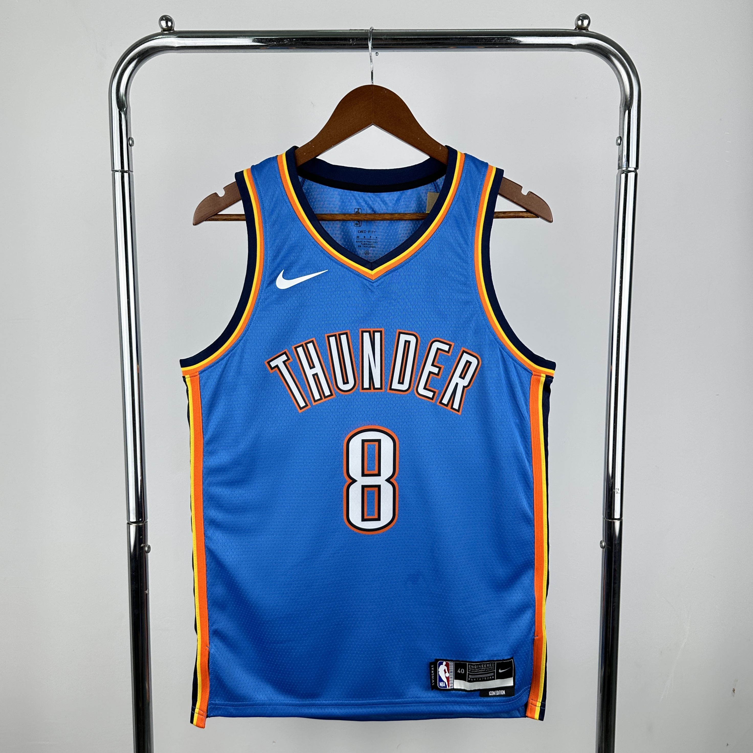 Men Oklahoma City Thunder #8 Williams blue 2025 NBA jersey